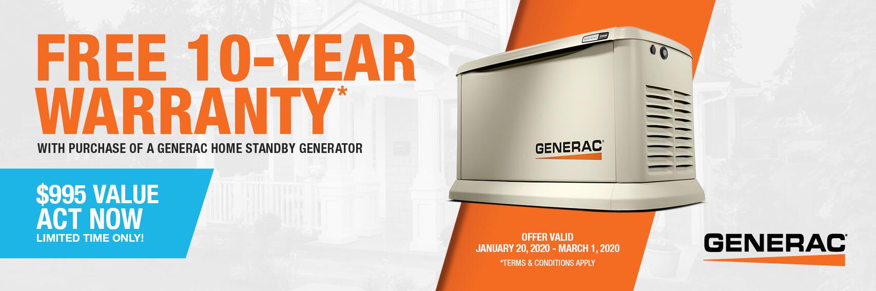 Homestandby Generator Deal | Warranty Offer | Generac Dealer | Pleasanton, CA