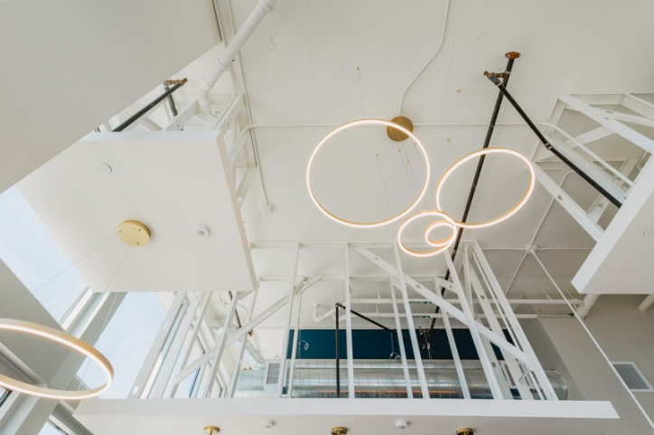 The ceiling lighting at Mission Bay Pediatric Dentistry