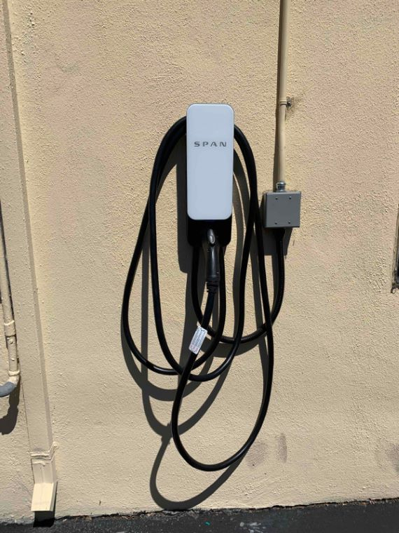 Span EV Charger installed at a residential clients home