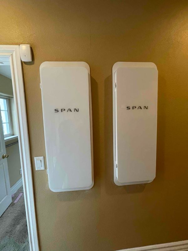 Exterior of a Span panel installed inside a residential customers home